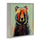 Stupell Industries Abstract Colorful Painted Black Bear Framed Giclee Art